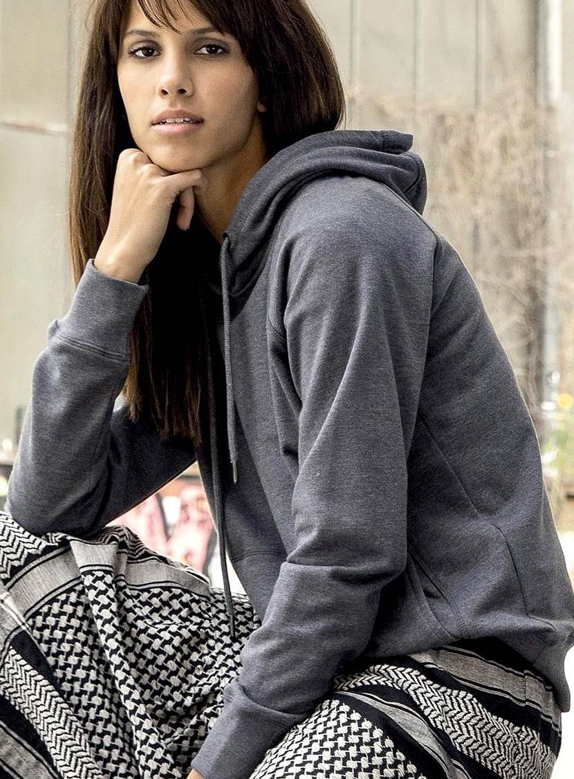 Bluza z kapturem damska z bawełny organicznej