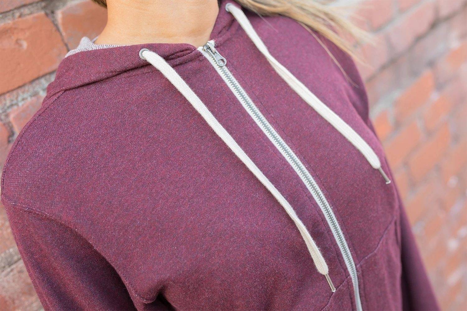 Bluza z kapturem na zamek z kieszenią na telefon Independent