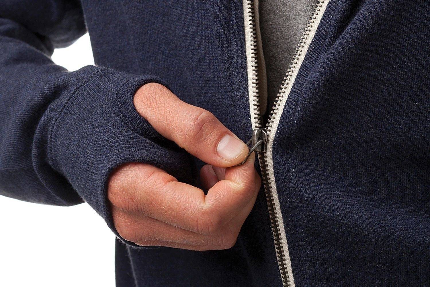 Bluza z kapturem na zamek z kieszenią na telefon Independent