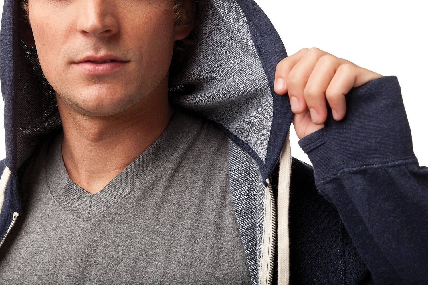 Bluza z kapturem na zamek z kieszenią na telefon Independent