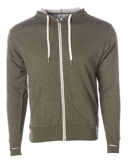 Bluza z kapturem na zamek z kieszenią na telefon Independent