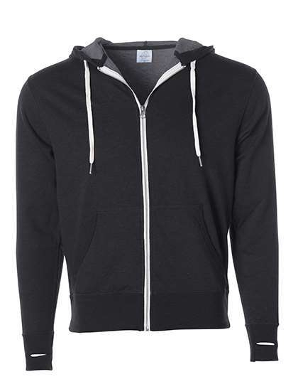 Bluza z kapturem na zamek z kieszenią na telefon Independent