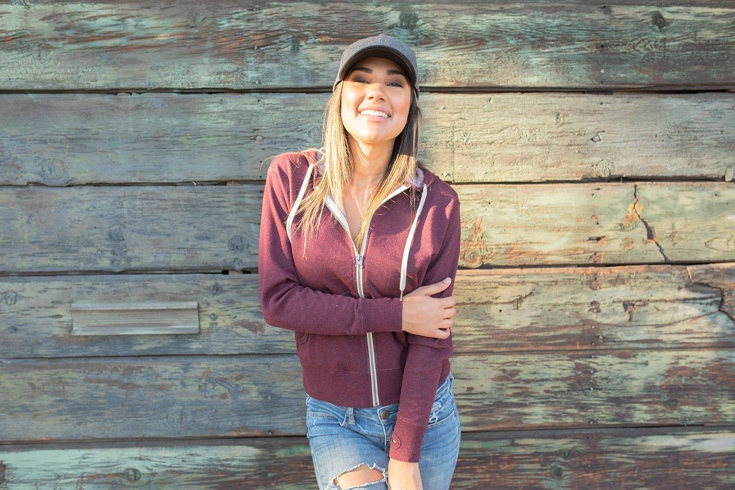 Bluza z kapturem na zamek z kieszenią na telefon Independent