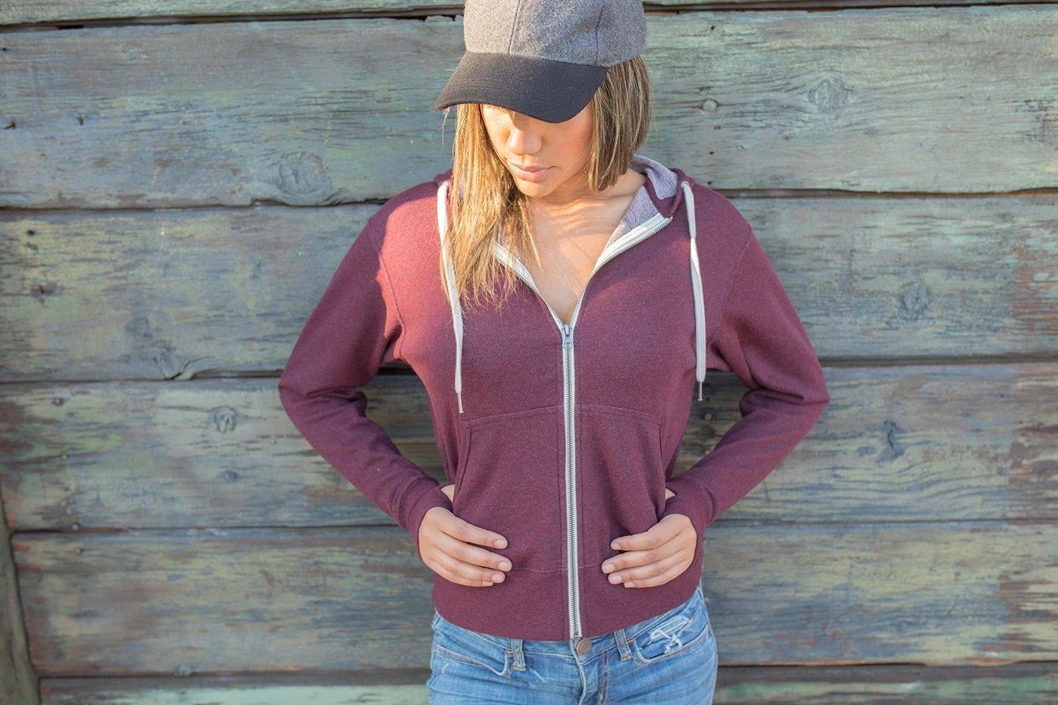 Bluza z kapturem na zamek z kieszenią na telefon Independent