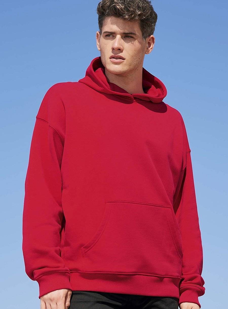 Bluza z kapturem o swobodnym fasonie oversized z bawełny organicznej