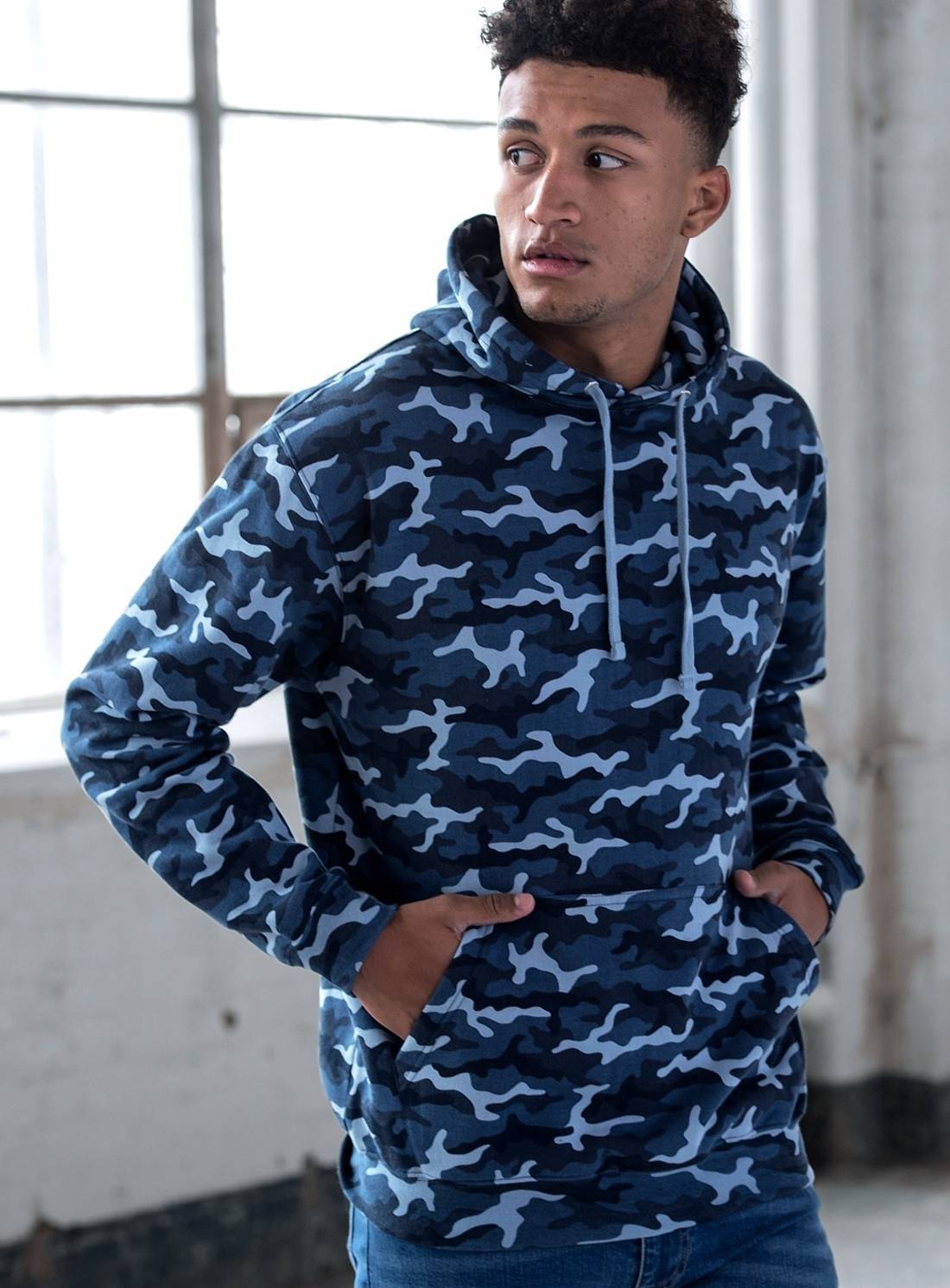 Bluza z kapturem w stylu Camo-Moro