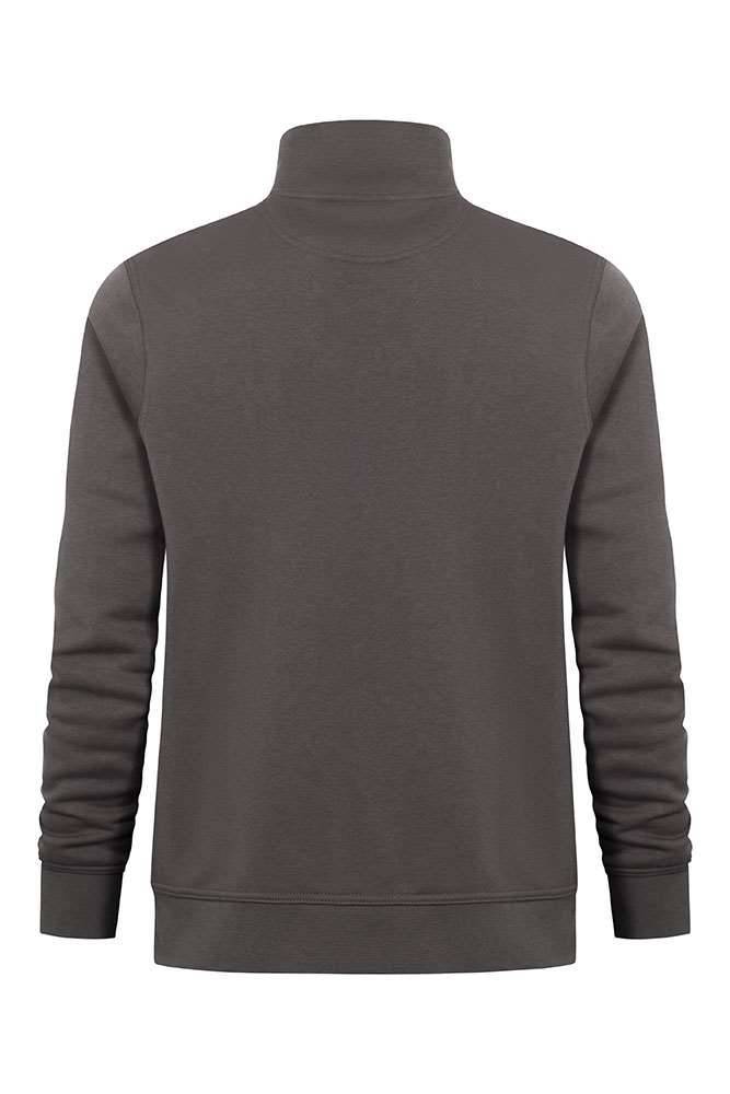 Bluza z krótkim zamkiem uszyta z tkaniny typu Molton