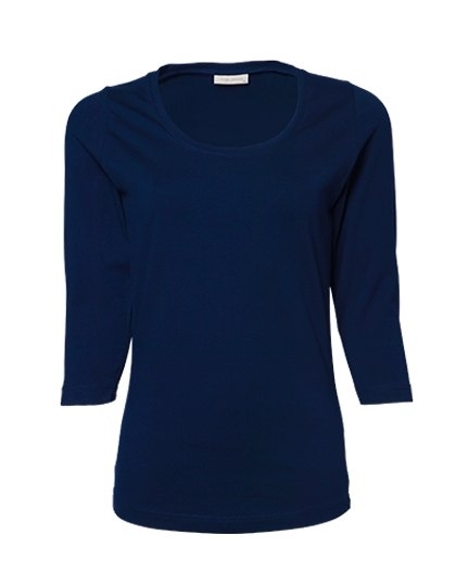 Bluzka damska we wzorze 3/4 Sleeve Stretch Tee