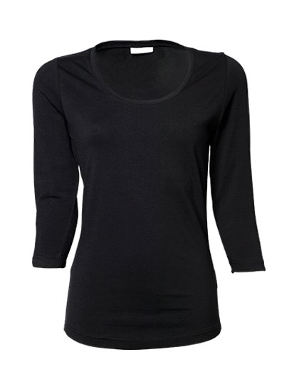Bluzka damska we wzorze 3/4 Sleeve Stretch Tee