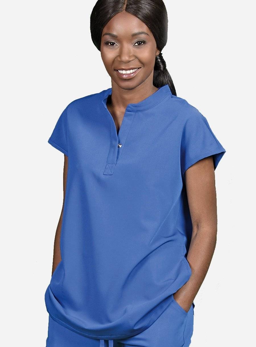 Bluzka damska z rozpinanym dekoltem