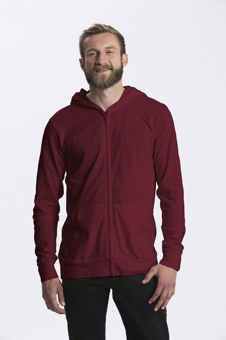 Bluzka kangurek na zamek z bawełny organicznej Neutral