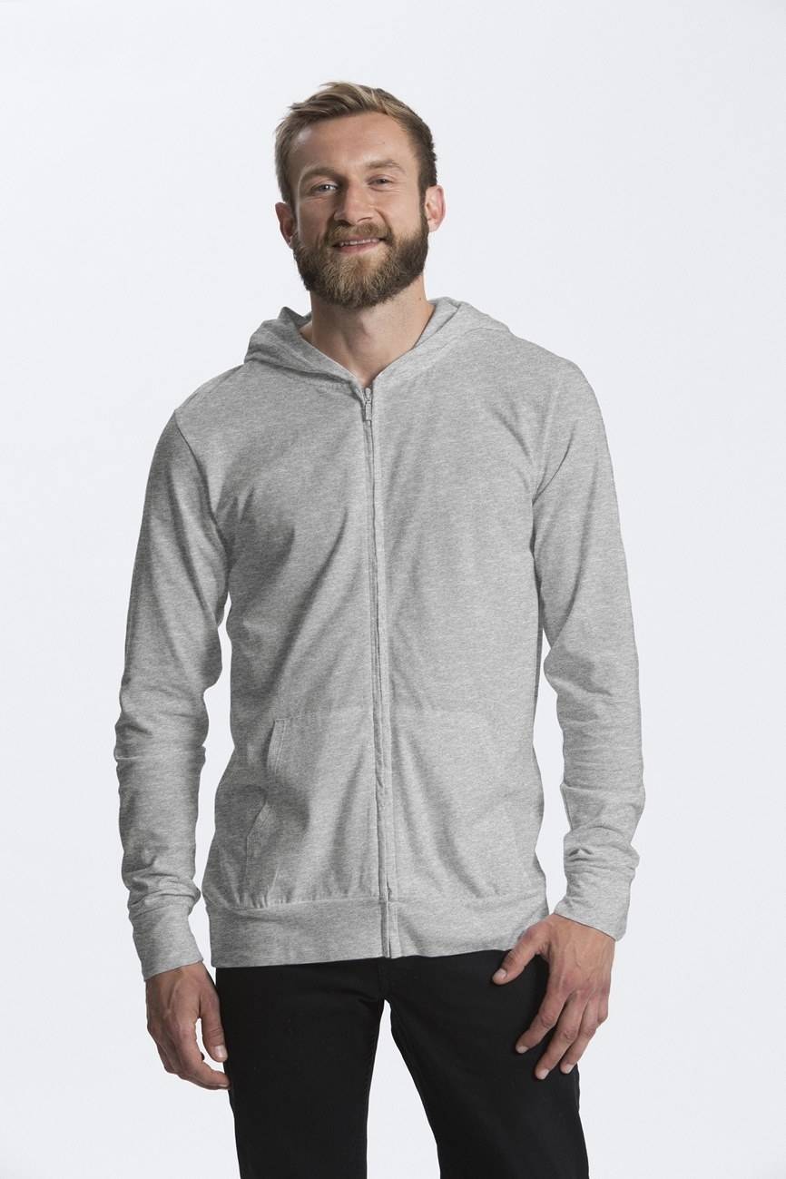 Bluzka kangurek na zamek z bawełny organicznej Neutral