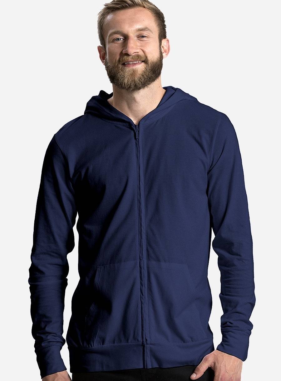 Bluzka kangurek na zamek z bawełny organicznej Neutral