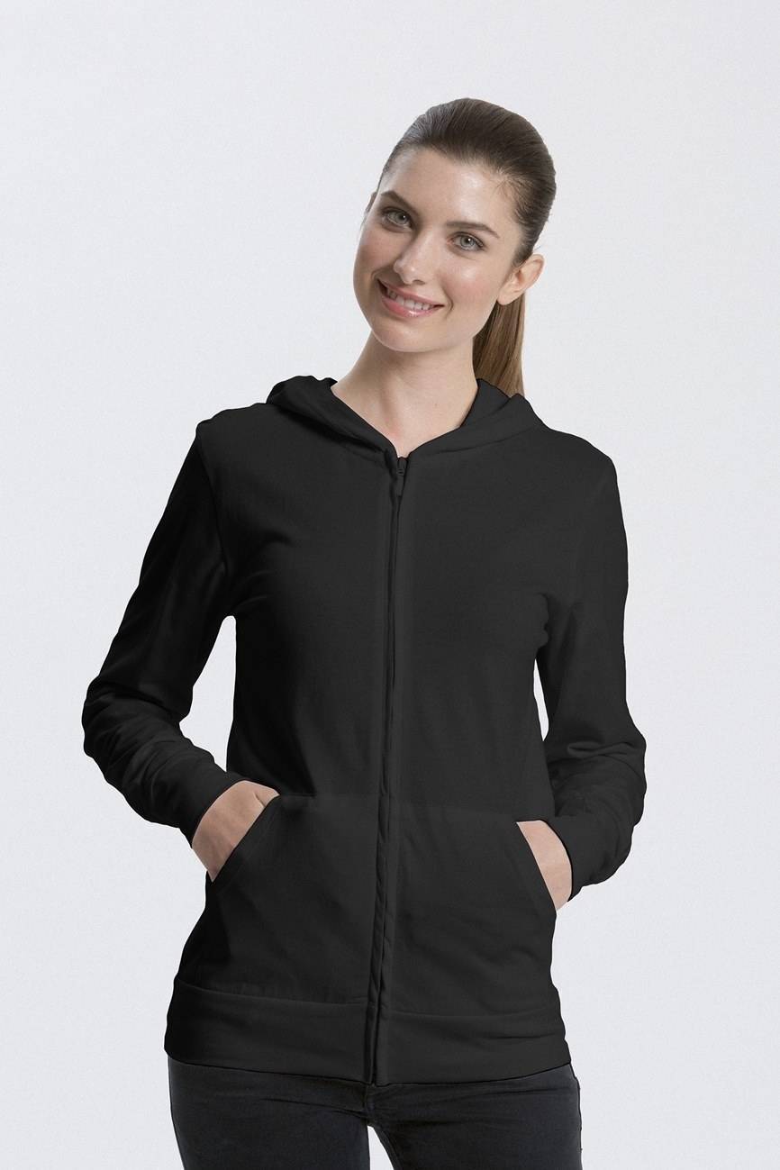 Bluzka kangurek na zamek z bawełny organicznej Neutral