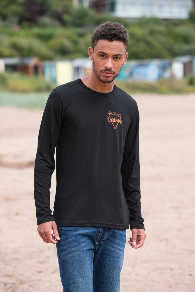 Bluzka męska o wspaniałej strukturze melanżu