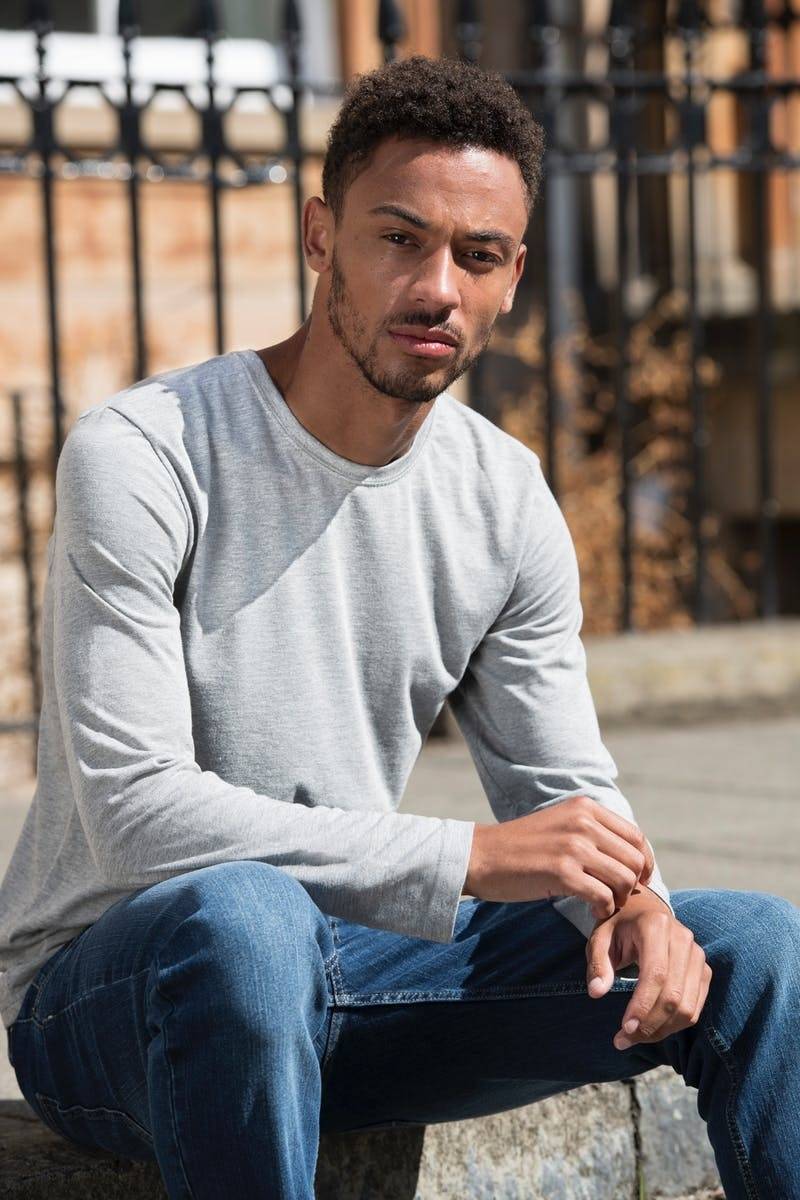 Bluzka męska o wspaniałej strukturze melanżu