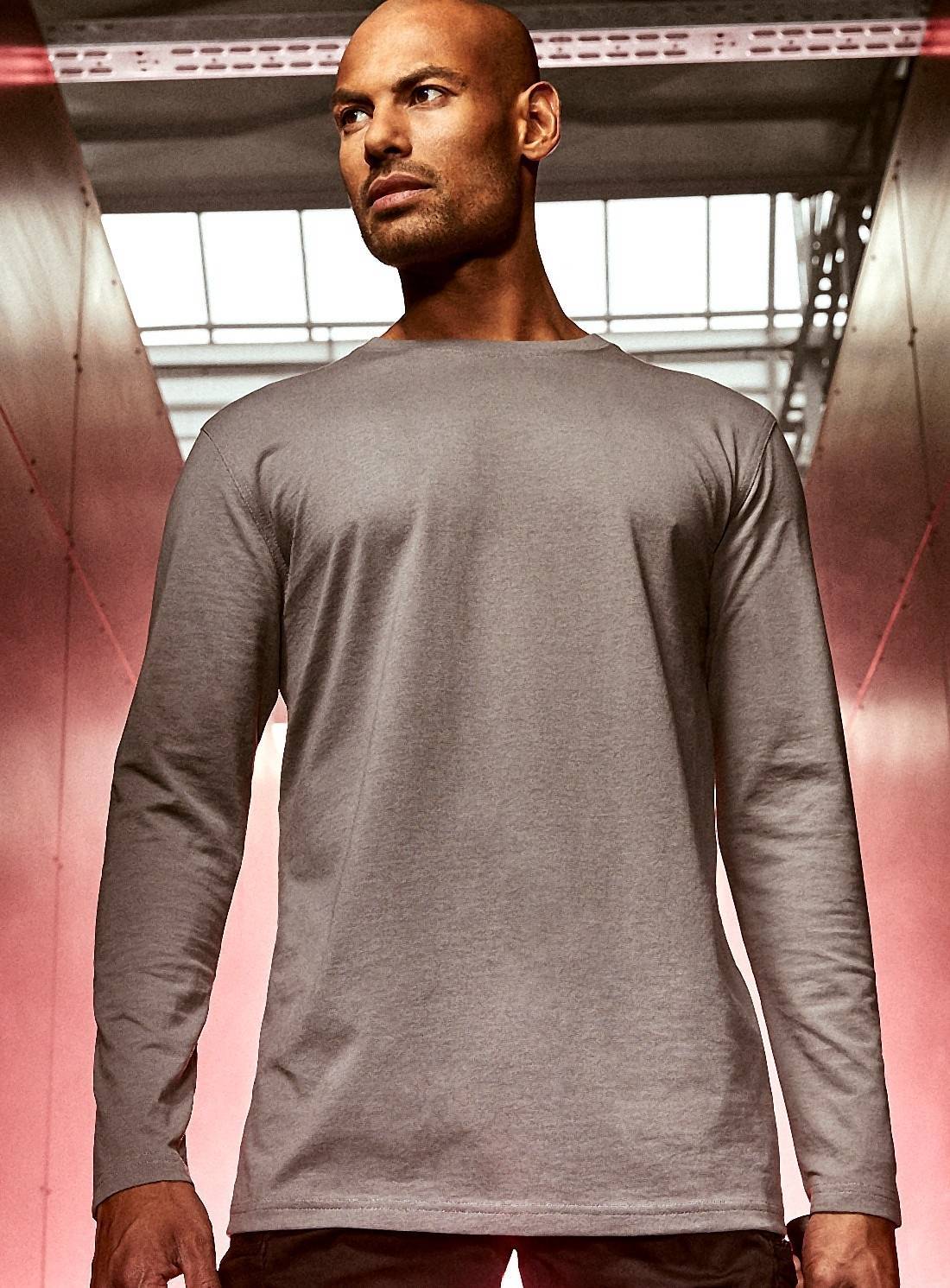 Bluzka męska odporna na mechacenie o gładkiej powierzchni