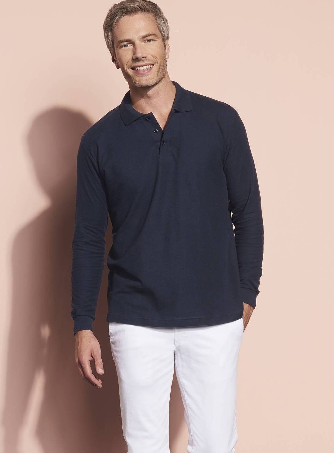 Bluzka męska z długim rękawem model Longsleeve Polo Star