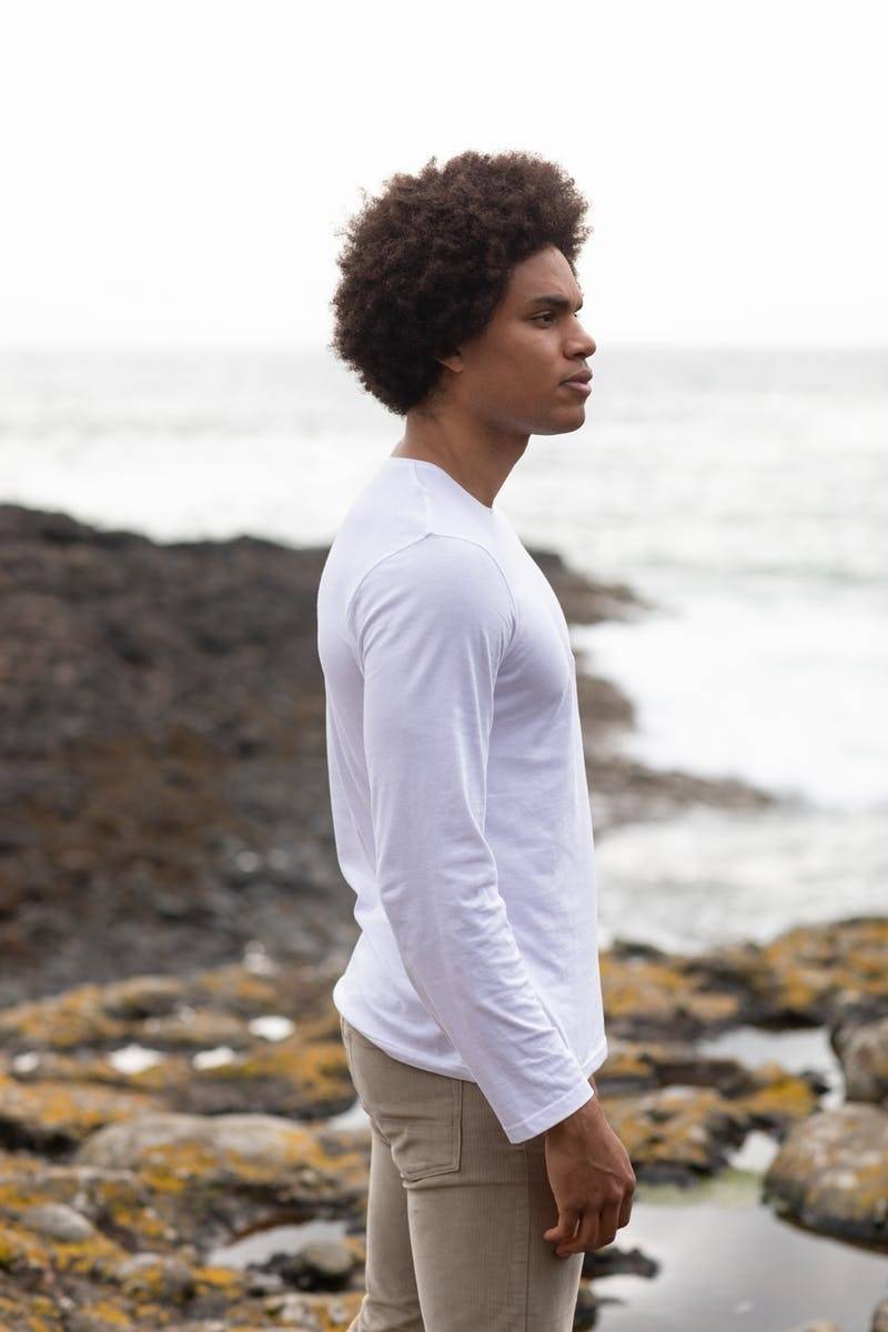 Bluzka męska z ekologicznej bawełny organicznej