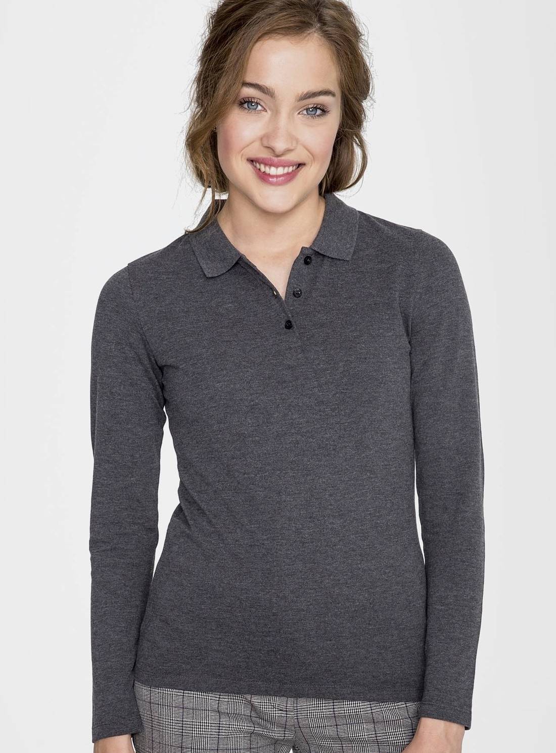 Bluzka polo damska o dopasowanym kroju