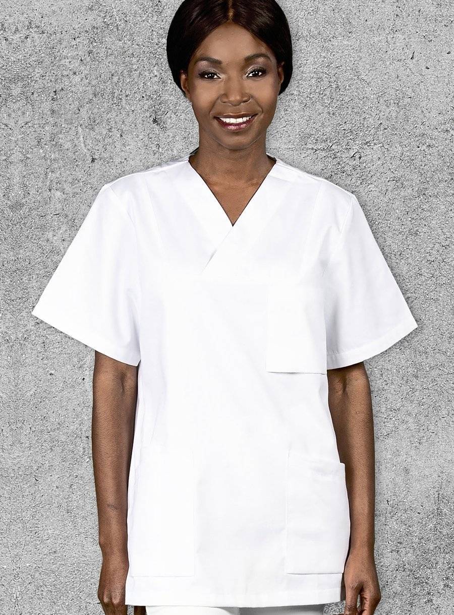 Bluzka unisex z dekoracyjnym dekoltem