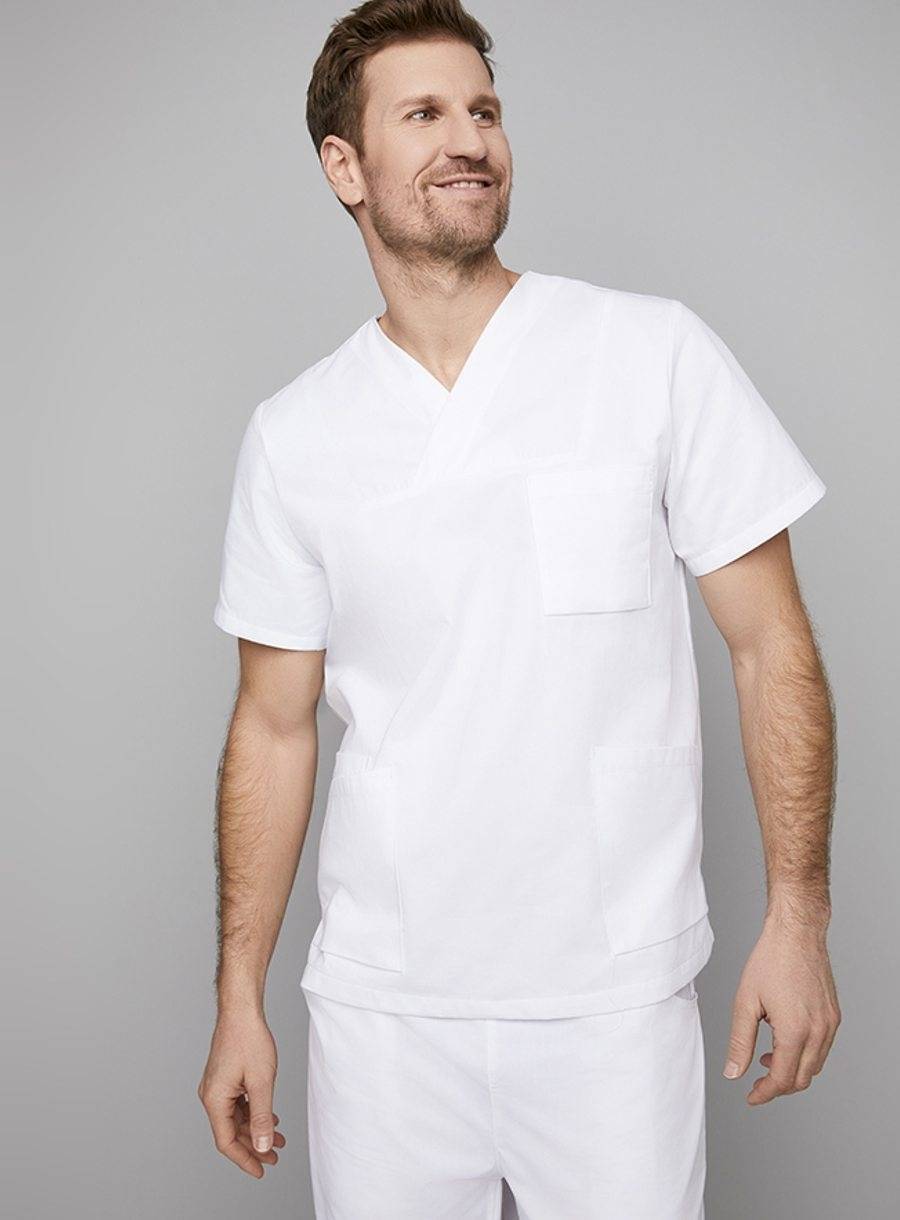 Bluzka unisex z dekoracyjnym dekoltem