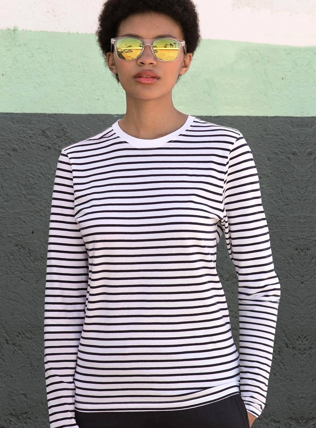 Bluzka w paski SF w stylu marynarskim