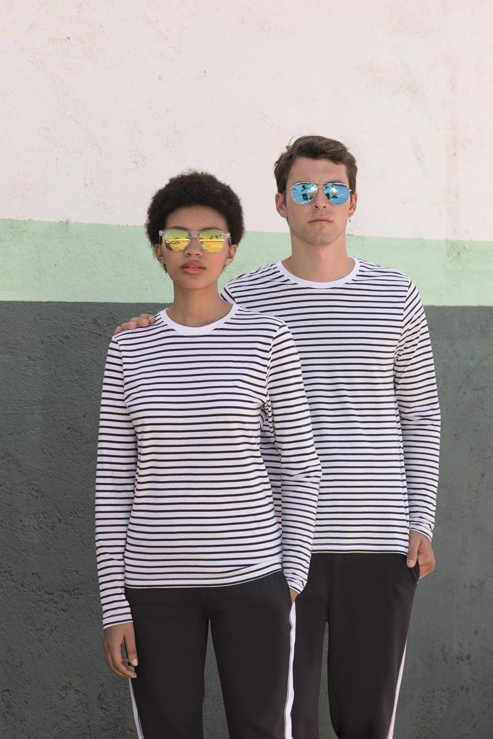 Bluzka w paski SF w stylu marynarskim