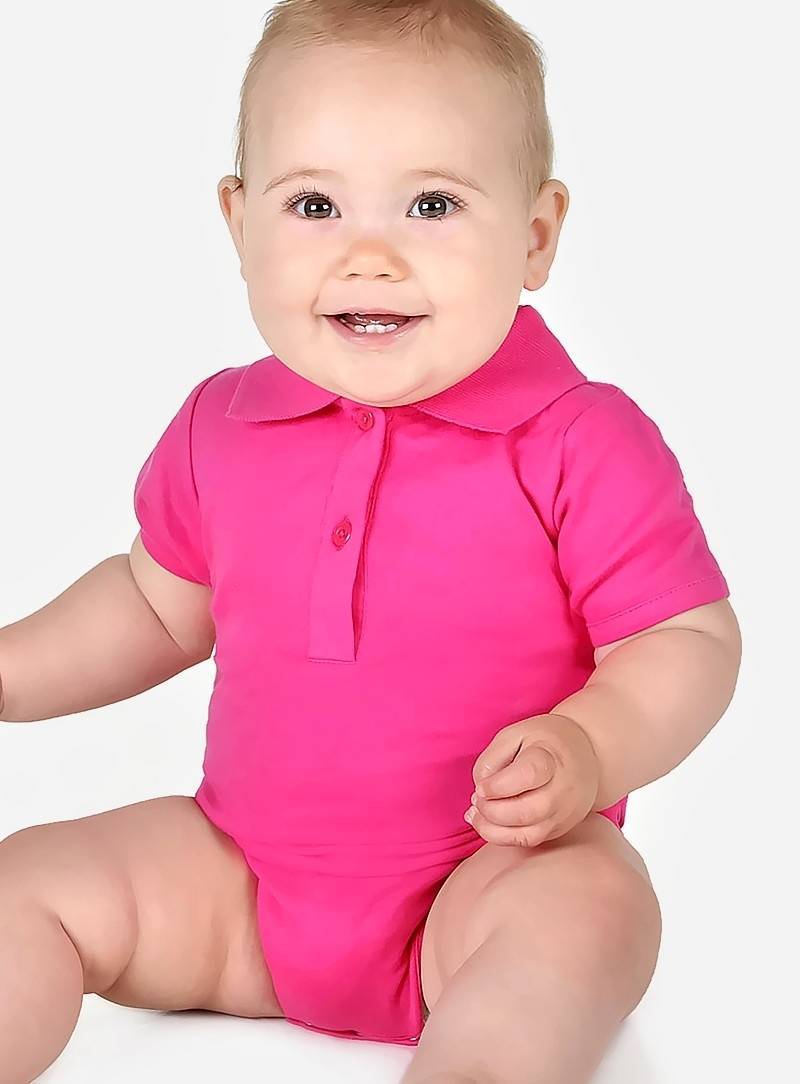 Body dziecięce z kołnierzem polo