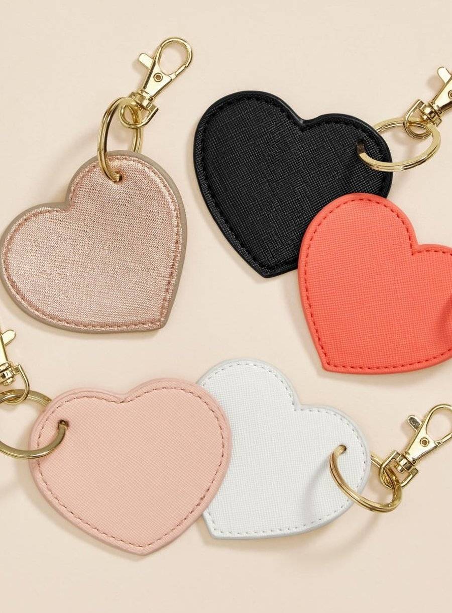 Brelok do kluczy w kształcie serca z karabińczykiem