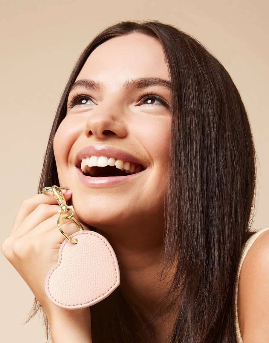 Brelok do kluczy w kształcie serca z karabińczykiem