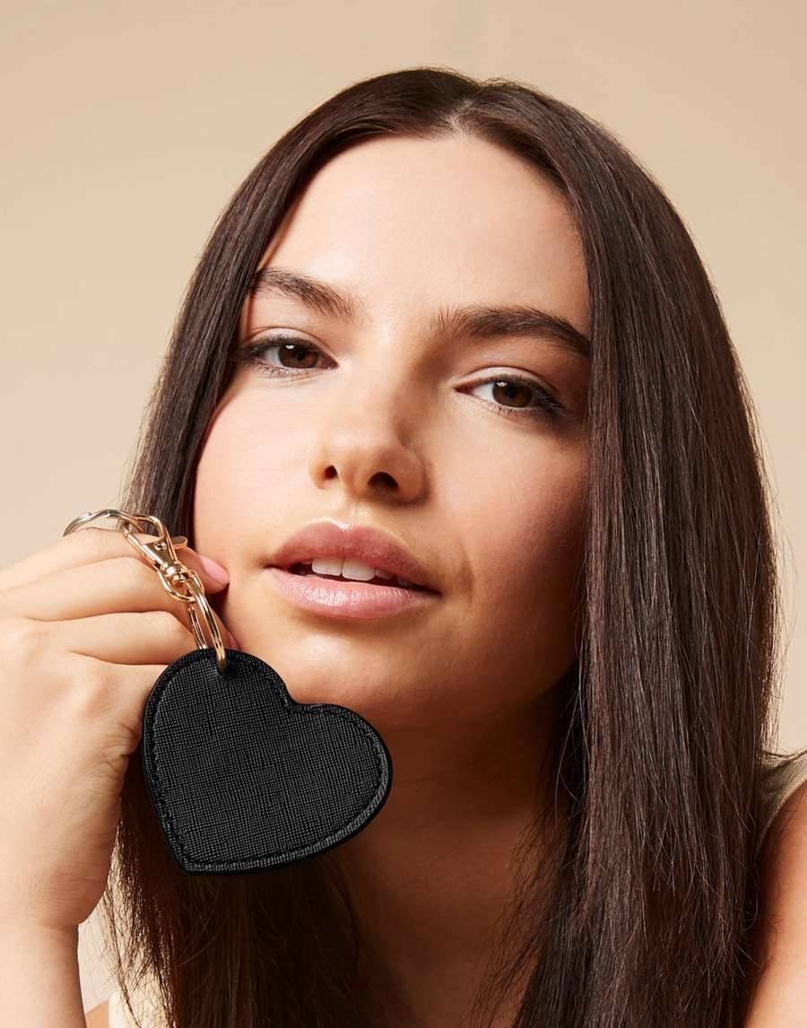 Brelok do kluczy w kształcie serca z karabińczykiem