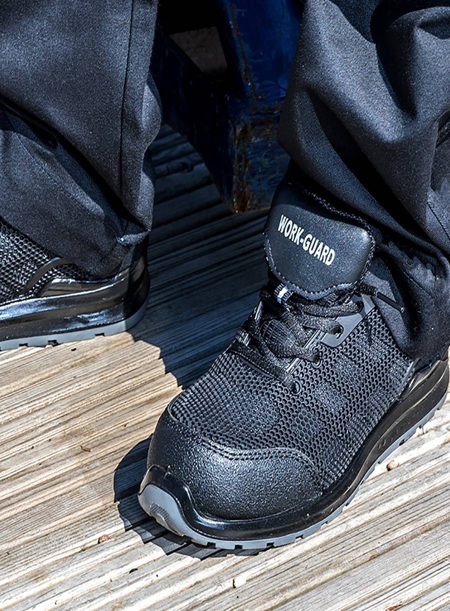 Buty robocze z perforowanym wzorem