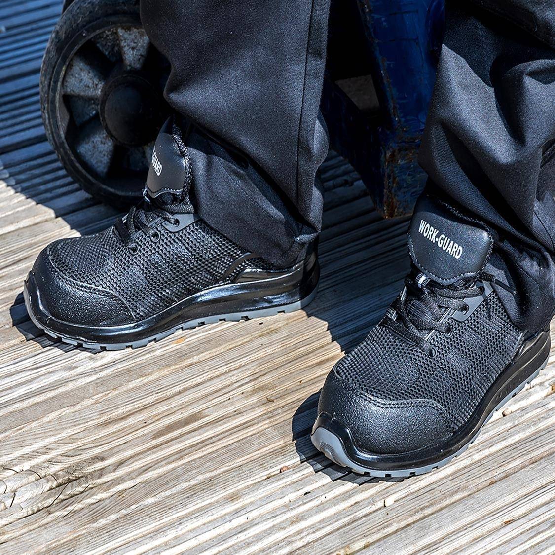 Buty robocze z perforowanym wzorem