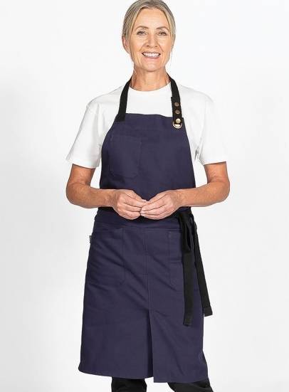 Canvas Apron with Brass Eyelets