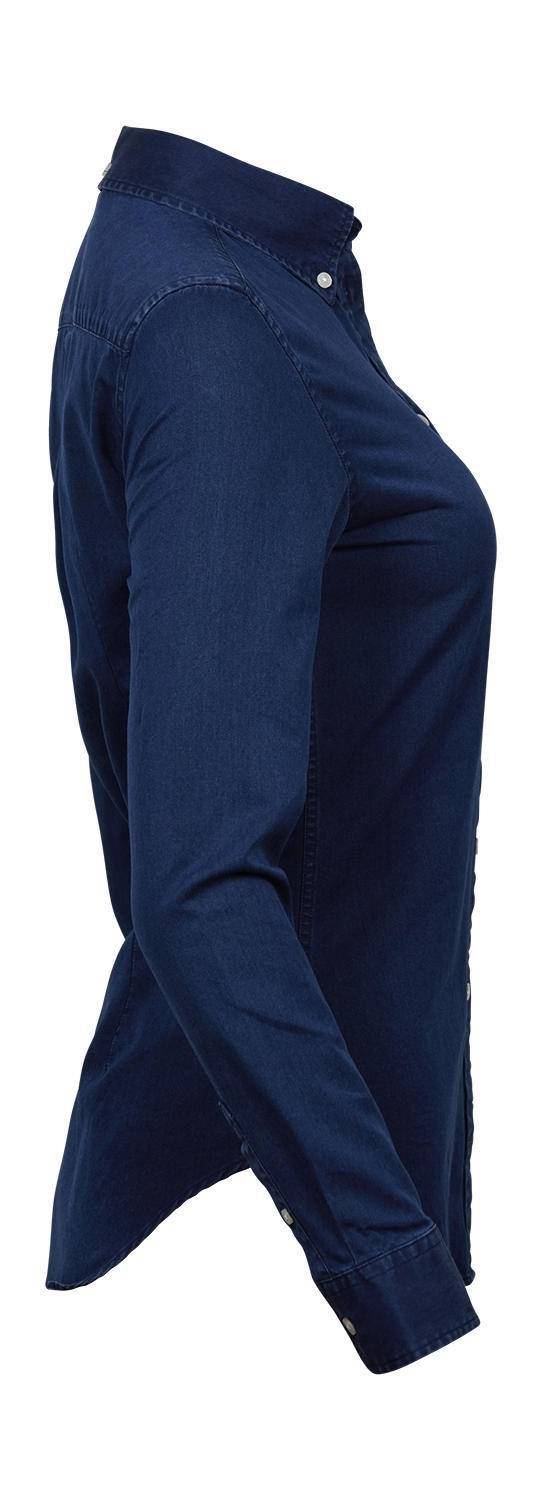 Casualowa koszula damska z kontrastowymi guzikami