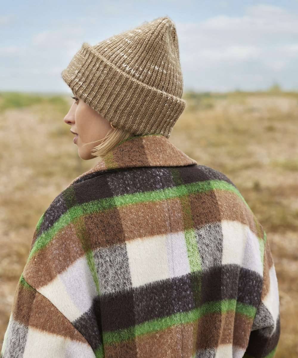 Chunky Knitted Patch Beanie