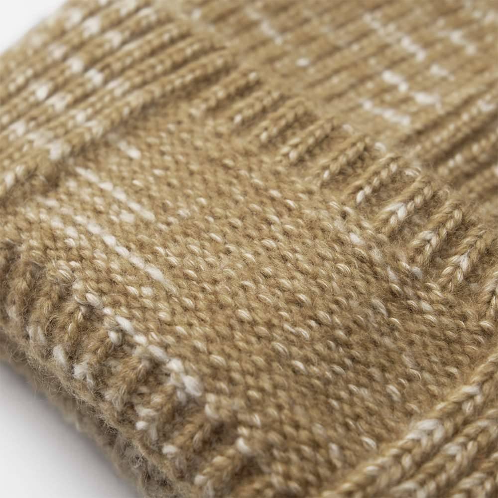 Chunky Knitted Patch Beanie