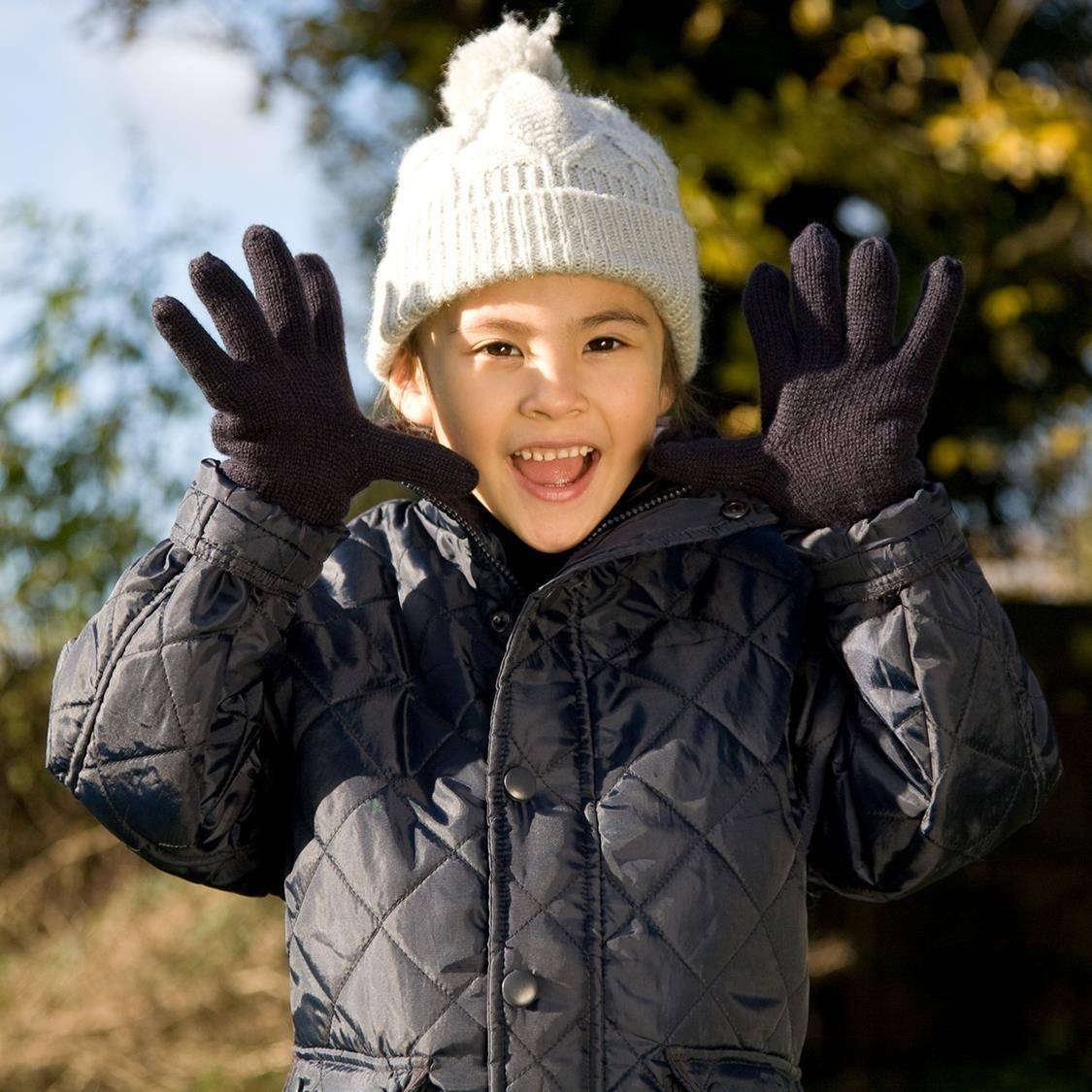 Ciepłe dziecięce rękawiczki zimowe