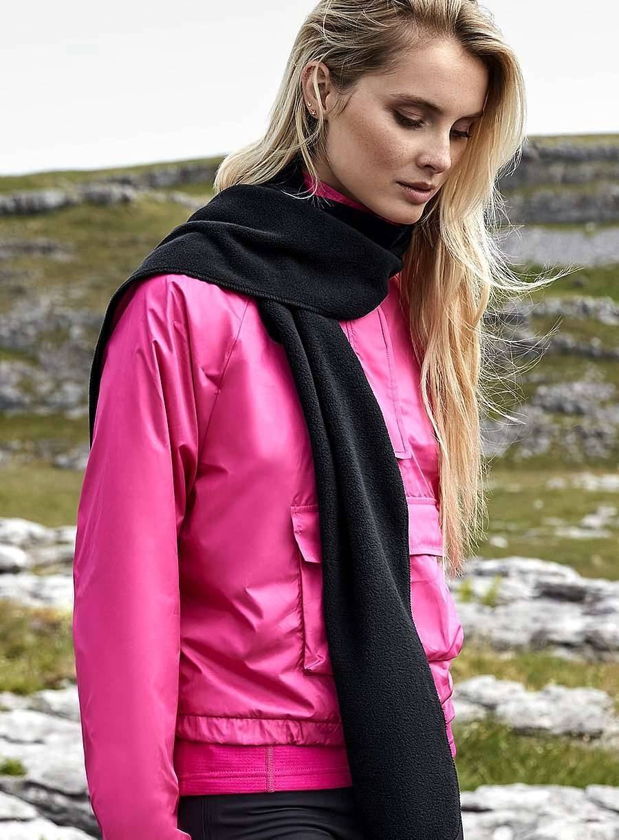 Ciepły szalik z polaru, materiał z recyklingu