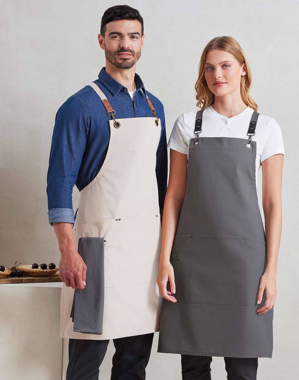 Clip ‘n’ Clasp Cross-Back Bib Apron