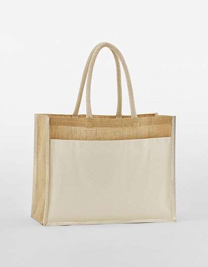 Cotton Pocket Natural Starched Jute Shopper