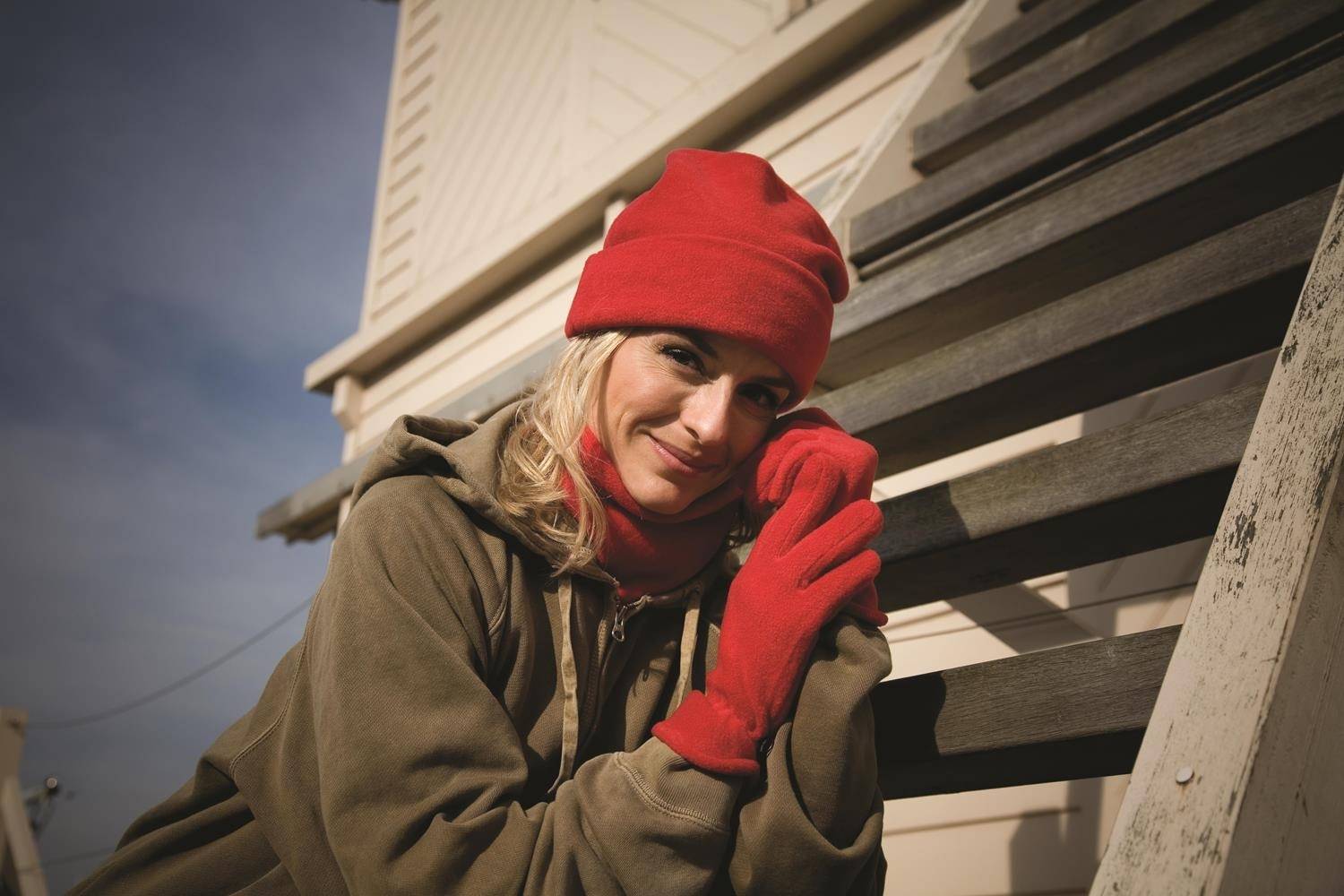 Czapka i rękawiczki z polaru