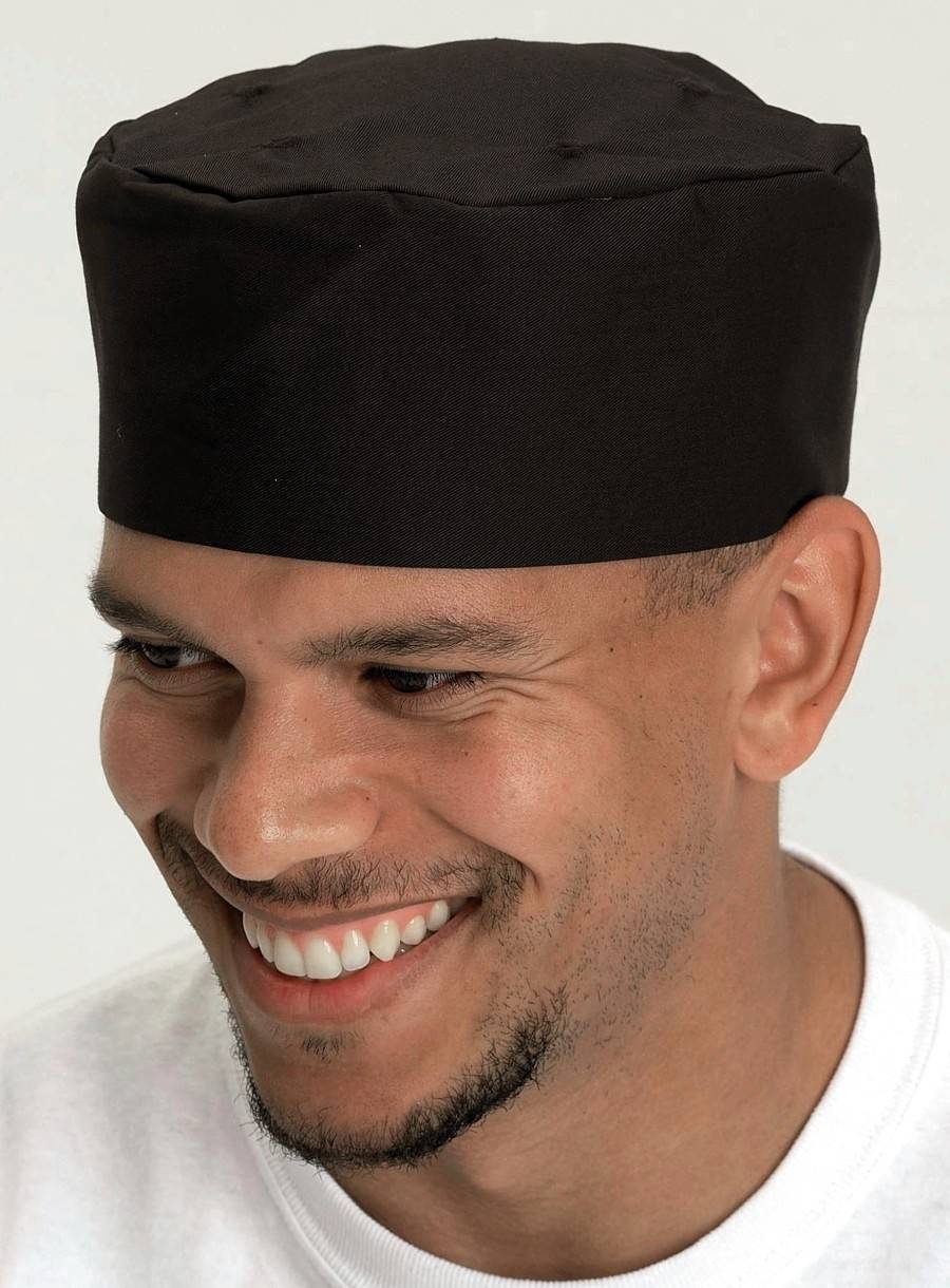 Czapka kucharska z otworami wentylacyjnymi