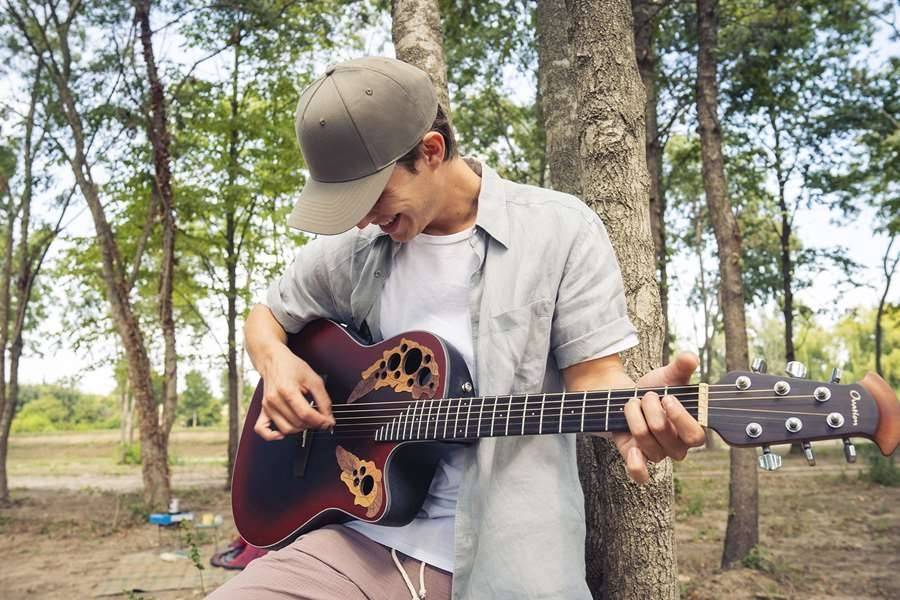 Czapka na lato 5-panelowa z regulacją na rzep, Fiji