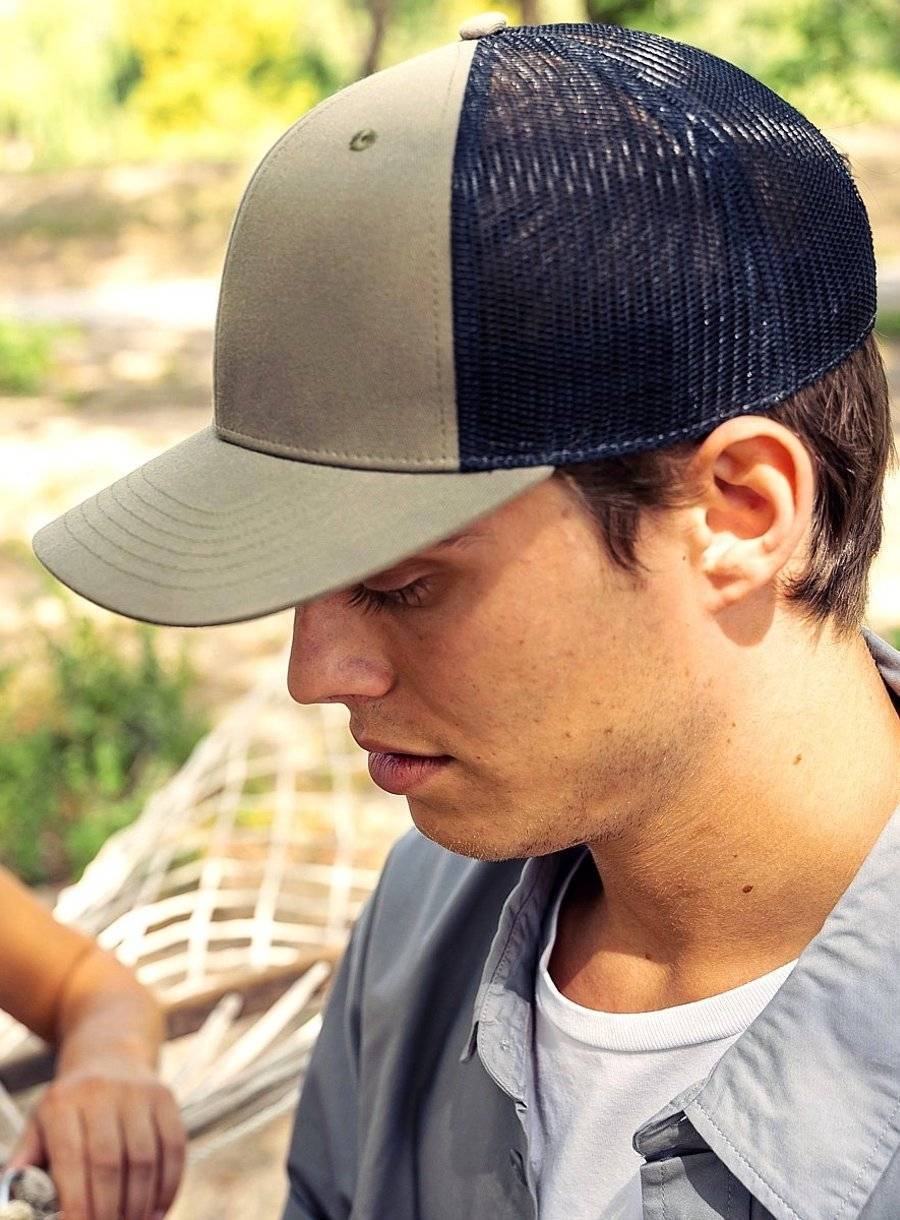 Czapka na lato z siatkowanymi panelami, Bryce