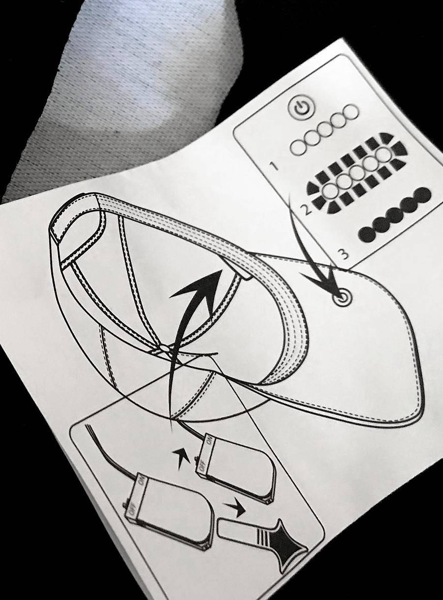 Czapka na lato ze światełkiem LED