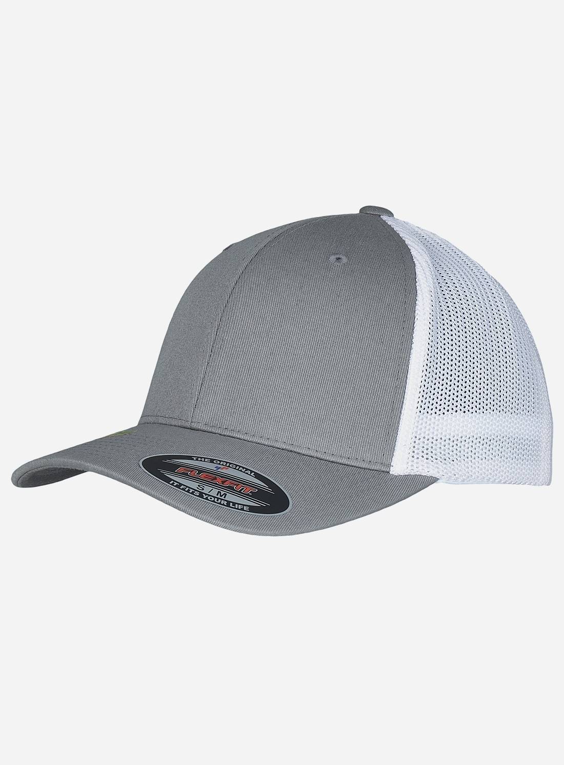 Czapka z daszkiem Flexfit z siatką pochodzącą z recyklingu