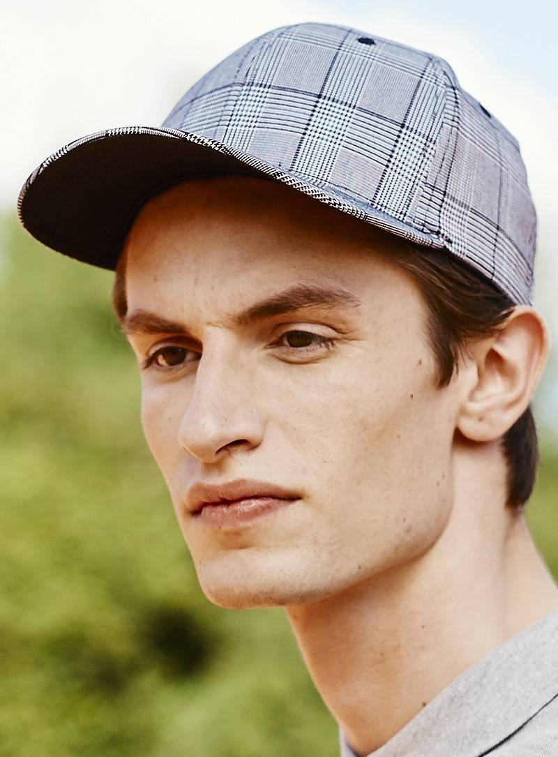 Czapka z daszkiem Glen Check