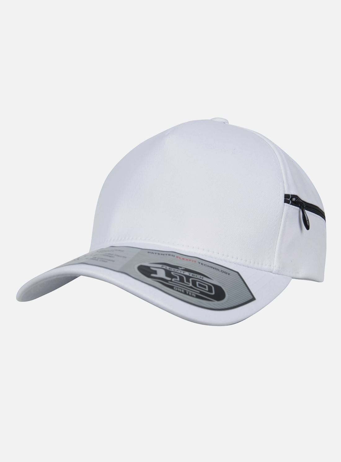 Czapka z daszkiem z ozdobnym zamkiem błyskawicznym